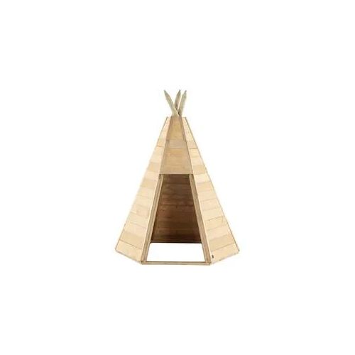 Spielzelt PLUM "Holz Tipi Hideaway 170" Spielzelte beige (natur) Kinder BxTxH: 142x142x194 cm