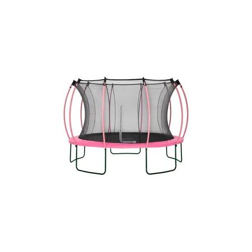 Gartentrampolin PLUM "Springsafe Trampolin Colours" Trampoline Gr. B: 366cm, pink (schwarz + pink) Kinder 366 cm mit Sicherheitsnetz