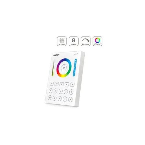 MiBoxer RGB+CCT Wandschalter 8 Zonen Aufbau Dimmen Schalten Farbsteuerung batter...