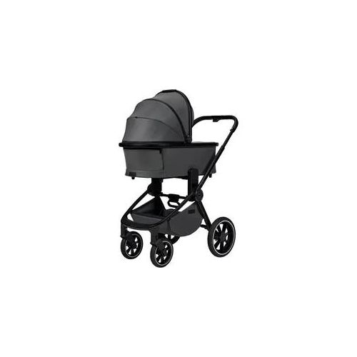 Kombi-Kinderwagen MOON "Resea+" grau (anthrazit) Baby Kinderwagen mit Sportsitz