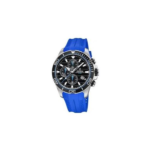 Chronograph FESTINA Armbanduhren blau Herren Quarzuhr, Armbanduhr, Herrenuhr, analog, Tag, Stoppfunktion