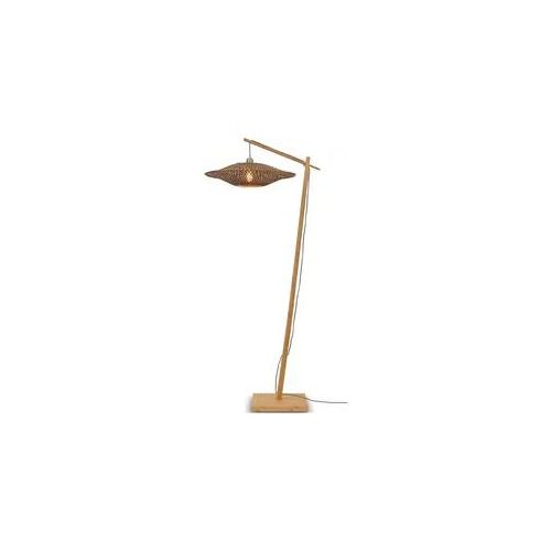 Stehlampe GOOD & MOJO "Bali" Lampen Gr. Ø 60cm H: 176cm, beige (natur) Bogenlampe Stehlampe