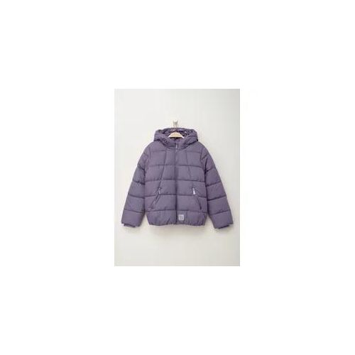 Steppjacke S.OLIVER JUNIOR Gr. XL (170/176), lila Mädchen Jacken mit Kapuze