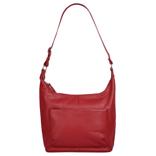 Shopper BRUNO BANANI, Damen, Gr. B/H/T: 38cm x 29cm x 11cm onesize, rot, Leder, unifarben, leicht glänzend, Taschen, echt Leder