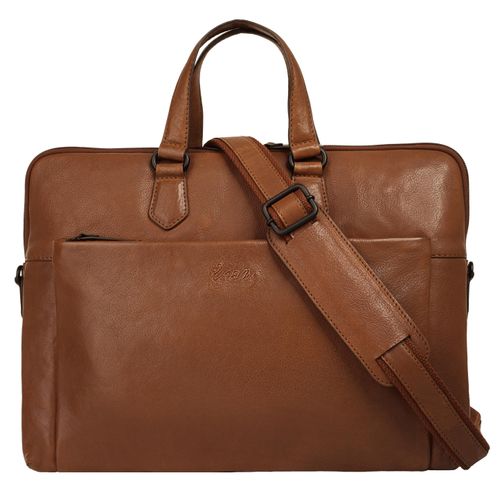 Aktentasche X-ZONE Gr. B/H/T: 35cm x 30cm x 4cm onesize, braun (cognac) Damen Taschen echt Leder