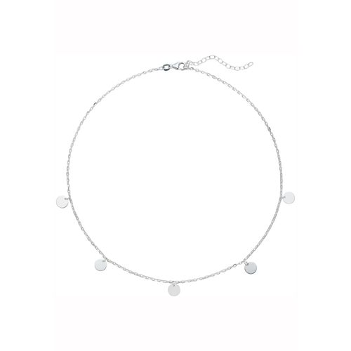 Collier JOBO, silber (silber 925), Halsketten, Damen, Silber 925 (Sterlingsilber), L: 44cm, mit Plättchen 925 Silber 44 cm