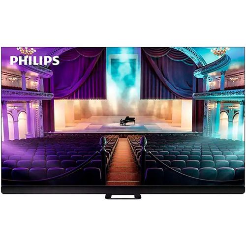 PHILIPS OLED-Fernseher, G (A-G), schwarz, 77, Fernseher