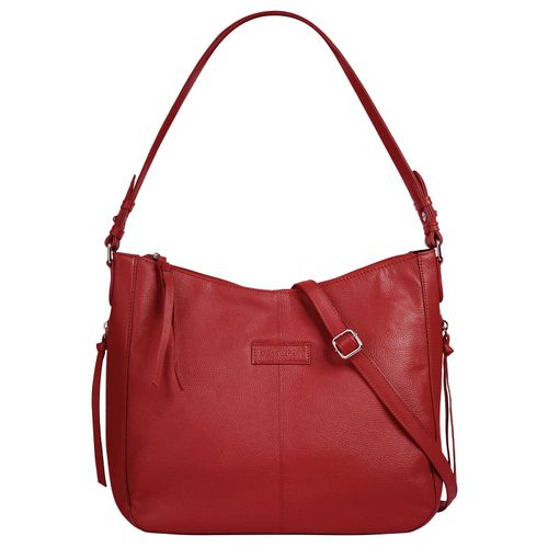 Shopper BRUNO BANANI, Damen, Gr. B/H/T: 35cm x 28cm x 13cm onesize, rot, Leder, unifarben, leicht glänzend, Taschen, echt Leder