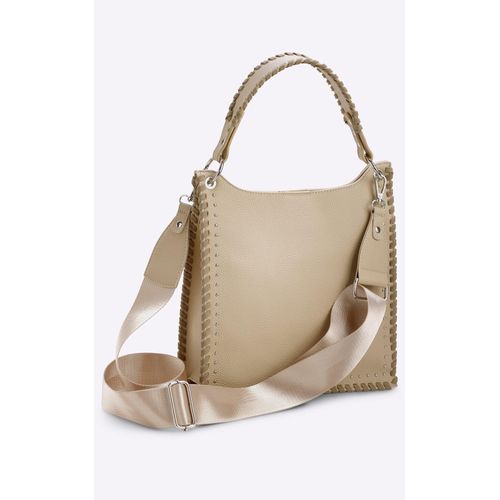 Handtasche HEINE Gr. B/H/T: 28cm x 30cm x 8cm, beige Damen Taschen