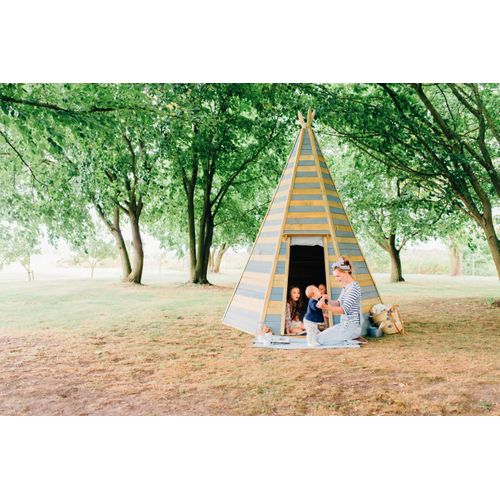 Spielzelt PLUM "Holz Tipi Hideaway 330" Spielzelte beige (natur) Kinder BxTxH: 220x220x354 cm