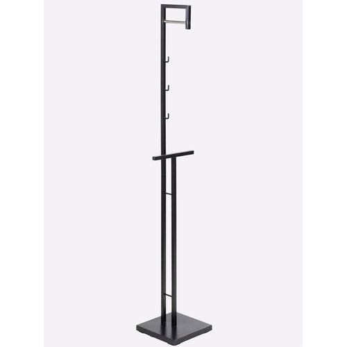 Herrendiener HEINE HOME, schwarz, B:29cm H:173cm T:28,5cm, Metall, Herrendiener