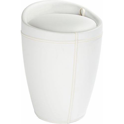Hocker WENKO, weiß, B:36cm H:50,5cm T:36cm, Hocker, Sitzhocker