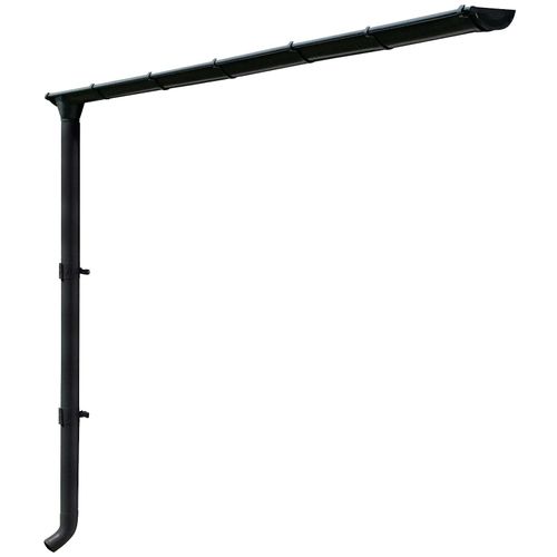 Regenrinne SKANHOLZ, grau, B:10cm, Edelstahl, Rinnen, beschichtet, anthrazit