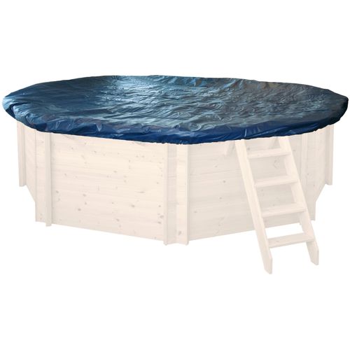 Pool-Abdeckplane INTERLINE, blau (dunkelblau), B:440cm L:440cm, Polyvinylchlorid (PVC), Planen, Ø: 440 cm