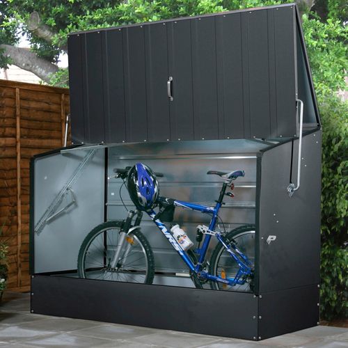 Fahrradbox TRIMETALS Aufbewahrungsboxen Gr. B/H/T: 196cm x 133cm x 89cm, grau (anthrazit) BxTxH: 196x89x133 cm