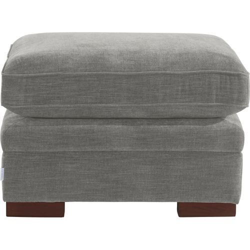 Polsterhocker HOME AFFAIRE "Broughton", grau, B:79cm H:51cm T:62cm, 100% Polyester, Hocker, Polsterhocker, weiche Polsterung, passend zur Serie "Broughton", in 3 Bezugsarten
