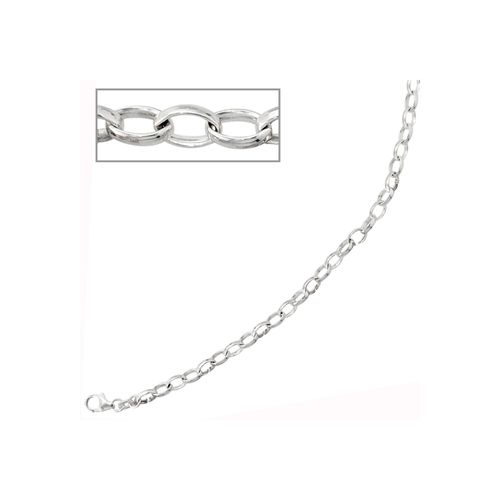 Silberarmband JOBO, silber (silber 925), Armbänder, Damen, Silber 925 (Sterlingsilber), 925 Silber 21 cm