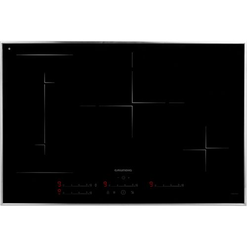 GRUNDIG Induktions-Kochfeld, schwarz, B:78,4cm H:0,48cm T:52,4cm, Kochfelder