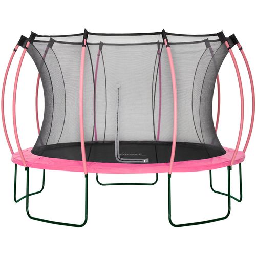 Gartentrampolin PLUM "Springsafe Trampolin Colours" Trampoline Gr. B: 366cm, pink (schwarz + pink) Kinder 366 cm mit Sicherheitsnetz