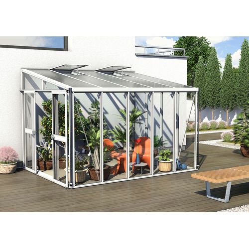 Stabilisierungsprofil VITAVIA "Nachrüstsatz 8600, weiß", weiß, H:0cm, Aluminium, Profile, Alu-Profile, zum Anlehngewächshaus Athena