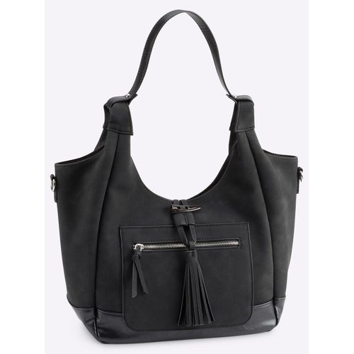 Handtasche HEINE Gr. B/H/T: 31cm x 29cm x 14cm, schwarz Damen Taschen