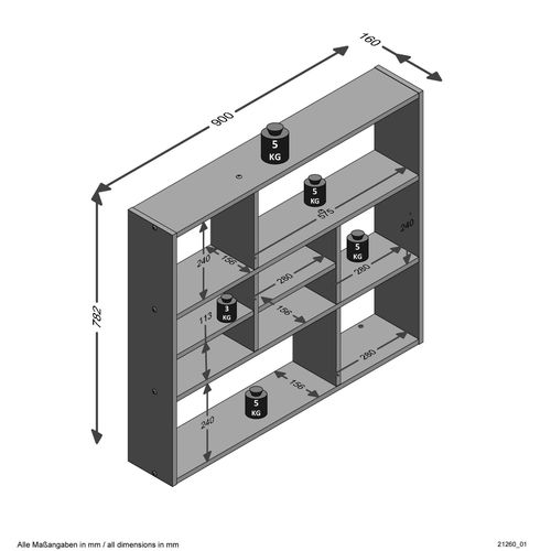 Wandregal FMD 