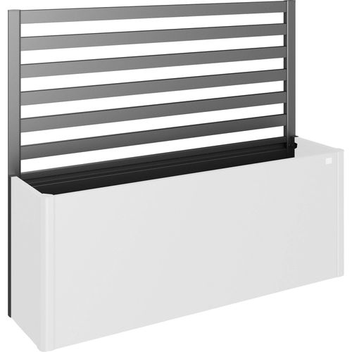 Rankgitter BIOHORT, grau (dunkelgrau, metallic), B:201cm H:91cm, Stahlblech, Rankhilfen, für biohort Hochbeet DaVinci 200