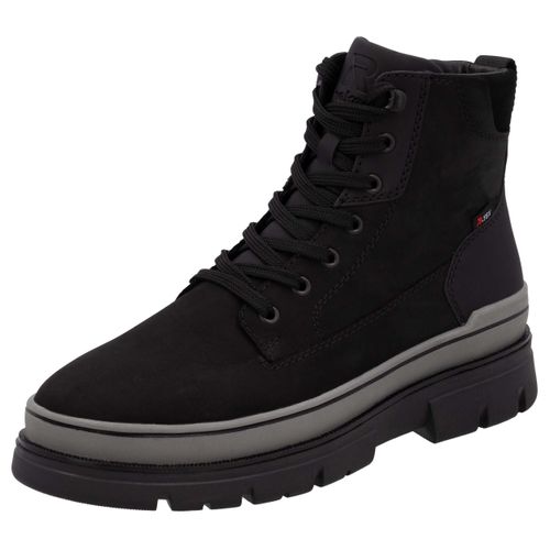 Winterstiefelette RIEKER EVOLUTION Gr. 41, schwarz Herren Schuhe Plateaustiefel, Schnürstiefel mit wasserabweisender TEX-Membran