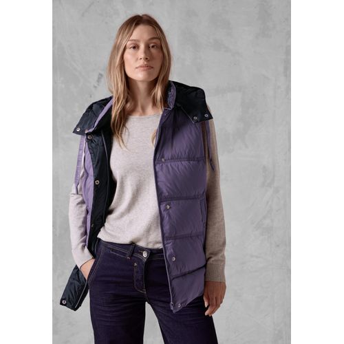 Steppweste CECIL, Damen, Gr. L (42), lila (stormy violet), Stoff, 100% Polyester, unifarben, casual, normal normal, ohne Ausschnitt, Westen, mit moderner Steppung