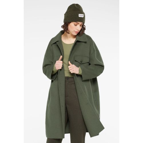 Langjacke SENSES.THE LABLE Gr. M/L, grün (natural khaki) Damen Jacken