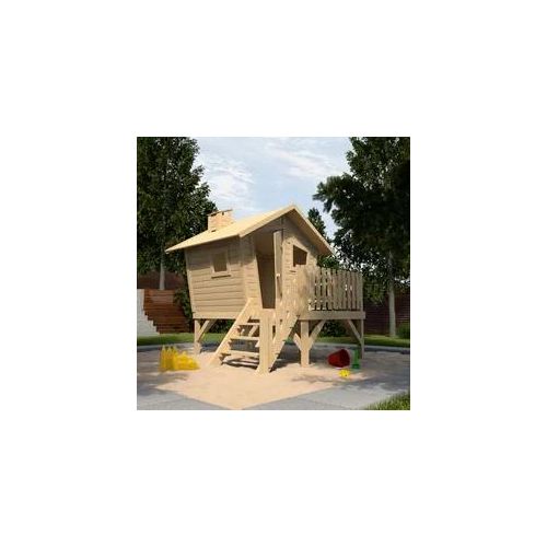 Spielhaus WEKA "Tabaluga Abenteuerspielhaus Lotti" Spielhäuser beige (natur) Kinder BxTxH: 214,5x223,5x216 cm