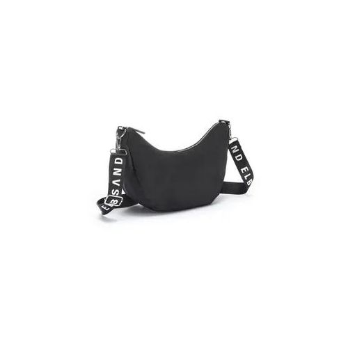 Handtasche ELBSAND Gr. B/H/T: 37cm x 25cm x 13cm, schwarz Damen Taschen Hobo-Tasche, Schultertasche, Minibag, Henkeltasche VEGAN