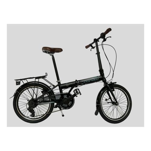 20 Zoll Alu Faltrad Klapprad Shimano 7-Gang-Schaltung Klappfahrrad Schwarz-Blau