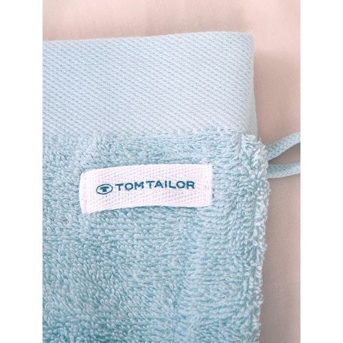 TOM TAILOR Unisex Waschhandschuhe im 6er-Pack, blau, Uni, Gr. 16X21