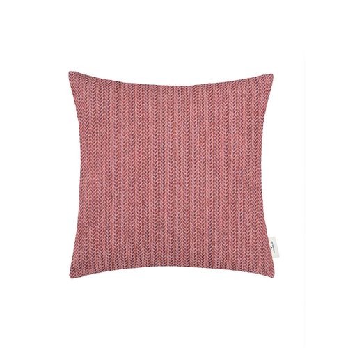 TOM TAILOR Unisex Große Kissenhülle mit Musterung - Chenille, rot, Gemustert, Gr. 50/50