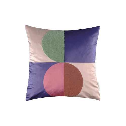 TOM TAILOR Unisex Mehrfarbige Zierkissenhülle, rosa, Muster, Gr. 45X45
