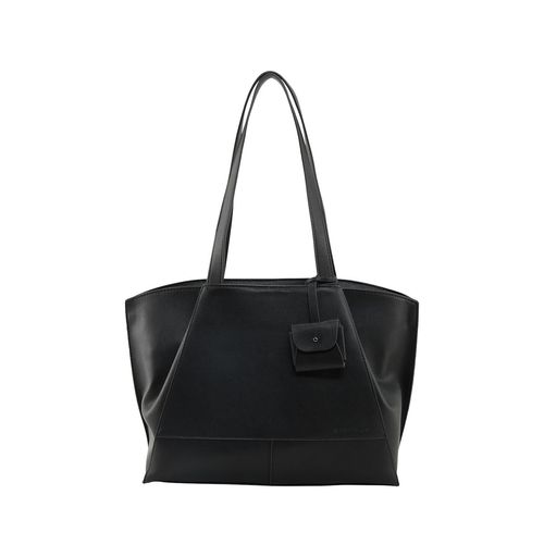 TOM TAILOR Damen Adrienn Shopper, schwarz, Uni, Gr. ONESIZE