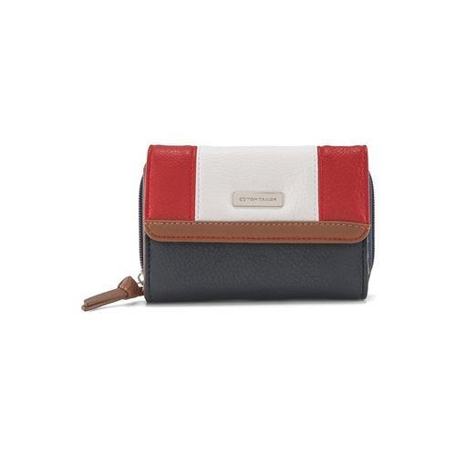 TOM TAILOR Damen TTJUNA Portemonnaie mit Colour-Blocking, blau, Colour Blocking, Gr. ONESIZE