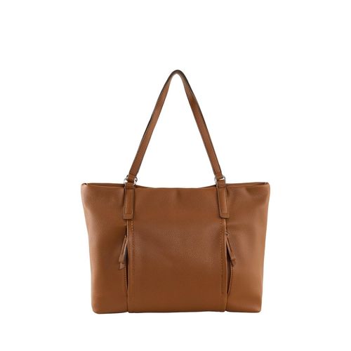 TOM TAILOR Damen Beca Shopper, braun, Uni, Gr. ONESIZE