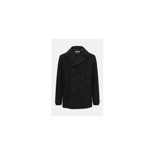 Schott NYC Caban Schwarz Pea Coat Jacke