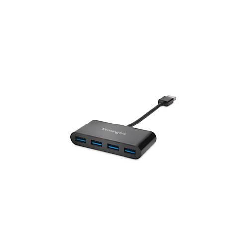 USB Hub Kensington UH400 K39121EU, 4 USB 3.0 Anschlüsse, Übertragungsgeschwindigkeit 5 GBit/s, schwarz