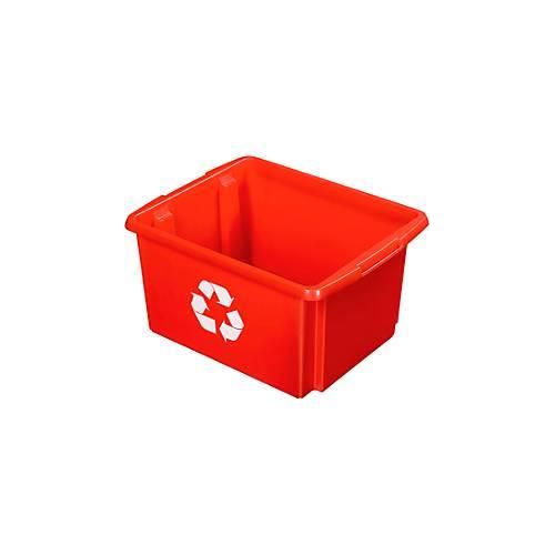 Recycle-Box Sunware Nesta, 32 l, L 455 x B 360 x H 240 mm, rot