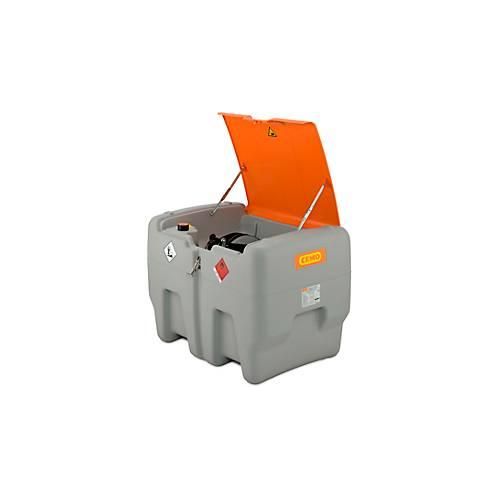 Mobile Tankstelle CEMO DT-Mobil Easy 440 l, Premium Elektropumpe 12V, 40l/min, Zähler K24, Schlauchaufroller, Automatik-Zapfpistole, Klappdeckel