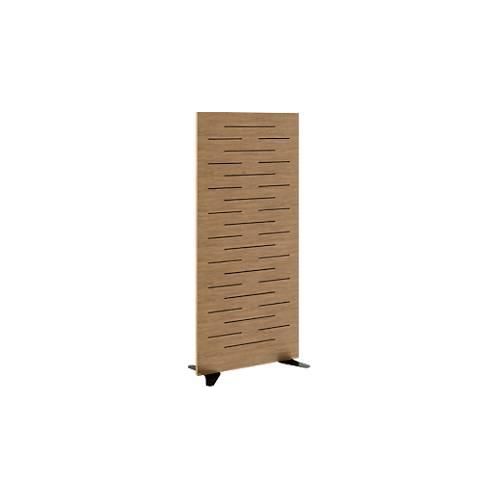 Akustik Trennwand Paperflow®, 30 mm starker Akustik-Schaumstoff, Holz, Buche lackiert, B 795 x T 370 x H 1800 mm