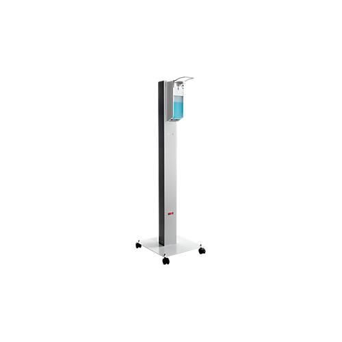 Mobile Hygienestation Manuflex Proficlean S, modular, B 400 x T 400 x H 1295 mm, Stahl, lichtgrau RAL 7035