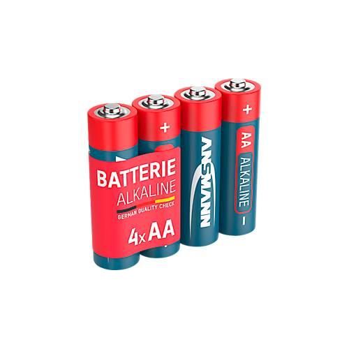 Ansmann Alkaline-Batterien Mignon AA, 4 Stück