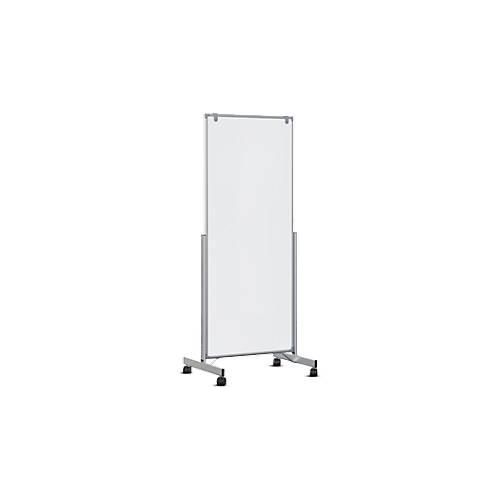 Mobiles Whiteboard MAULpro easy2move, beidseitig, magnethaftend, Doppel-Lenkrollen, 1000 x 1800 mm