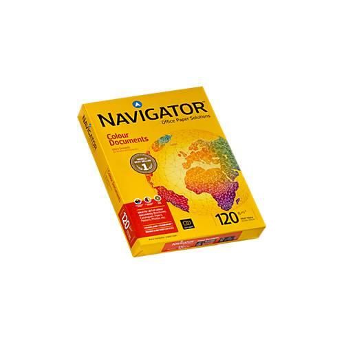 Kopierpapier Navigator Colour Documents, DIN A4, 120 g/m², hochweiß, 1 Paket = 250 Blatt