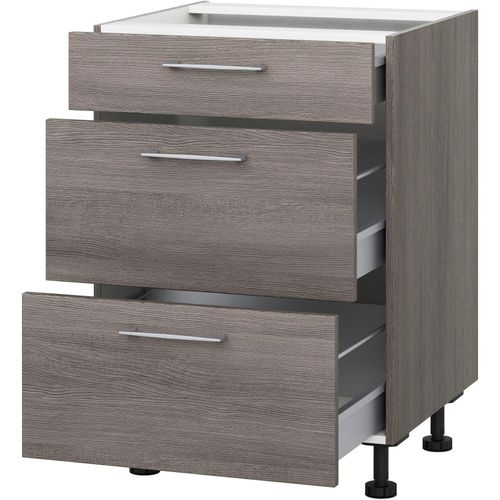 KOCHSTATION Auszugsunterschrank »KS-Trea U2AS60«, mit drei Auszügen, Breite 60 cm, Höhe 75 cm