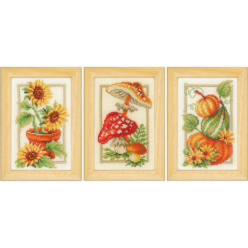 Stickbilder "Herbst", 8 x 12 cm, 3er-Set